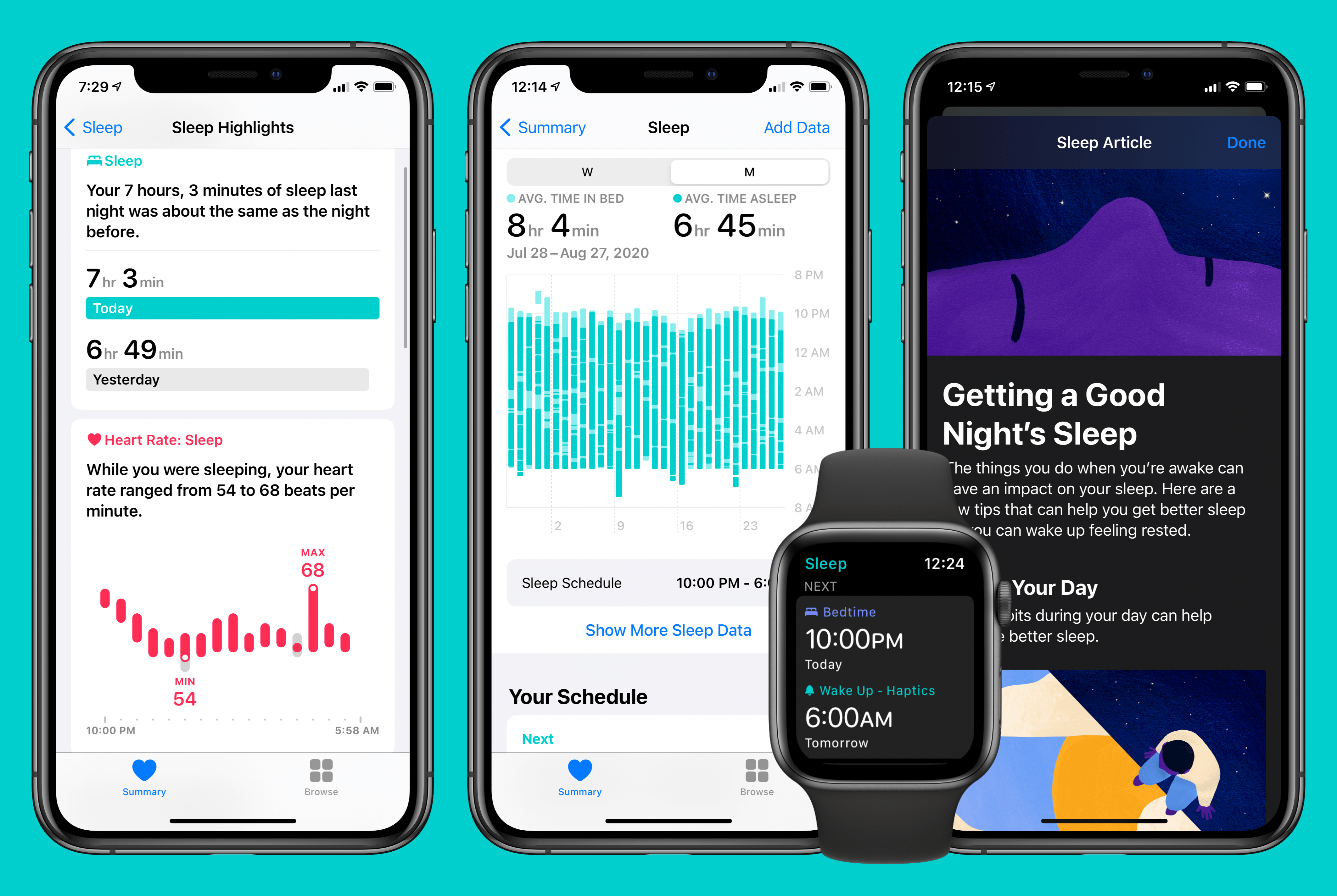 Sleep Tracking in watchOS 7 and iOS 14: Elevated by a User Experience-Driven Design